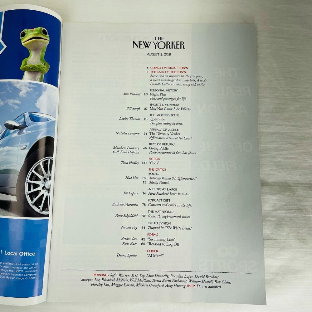 The New Yorker Magazine Aug 2 2021 Al Mare Diana Ejaita u - Picture 3 of 3